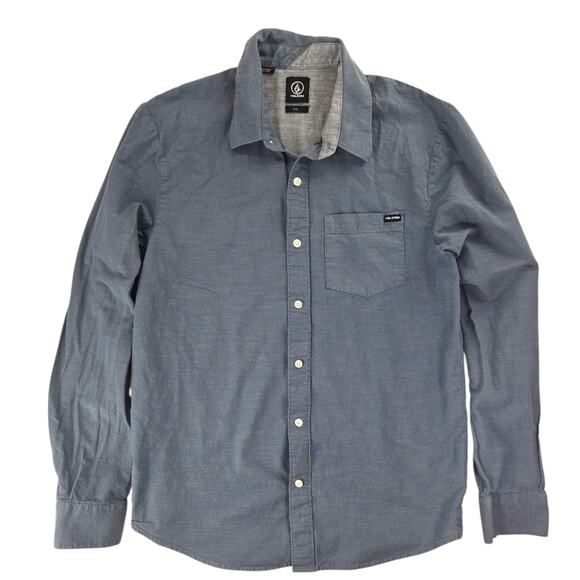 Volcom | Blue, Long Sleeve, Button Down Shirt | Size Large - Picture 1 of 4